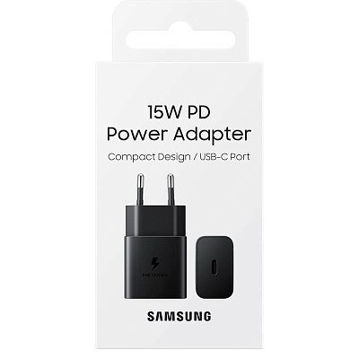 Сетевое зарядное устройство Samsung 15W Power Adapter USB Type-C (EP-T1510XBEGRU), black