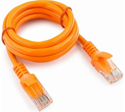 Патч-корд UTP Cablexpert PP12-1.5M/O, кат.5e, 1.5м, литой (PP12-1.5M/O)