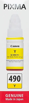 Чернила Canon GI-490  Y  Yellow for G1400/2400/3400 70.0ml (GI-490Y)