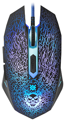 Игровая мышь проводная игровая оптическая Defender Shock GM-110L (черный),USB (52110)