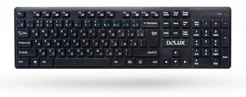 Клавиатура Delux DLK-150GB, Wireless, Black, (DLK-150GB)