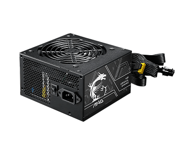 Блок питания MSI  750W, MAG A750BN PCIE5 II, ATX, 80+ BRONZE Черный (MAG A750BN PCIE5 II)