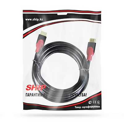 Интерфейсный кабель HDMI-HDMI SHIP SH6016-3P 30В Пол. пакет (SH6016-3P)