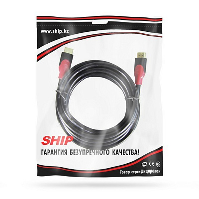 Интерфейсный кабель HDMI-HDMI SHIP SH6016-5P 30В Пол. пакет (SH6016-5P)