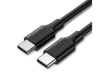 Кабель UGREEN US286 USB 2.0 Type C to Type C Cable Nickel Plating 0.5m (Black) (50996)