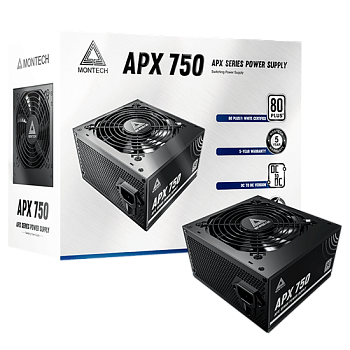 Блок питания Montech  750W, Черный (APX 750W)