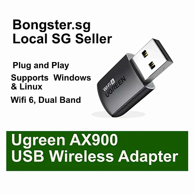Беспроводной сетевой адаптер UGREEN Wi-Fi6 AX900 2.4GHz/5GHz CM762 (35264) 