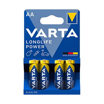 Батарейка VARTA Longlife Power Mignon 1.5V - LR6/AA 4 шт в блистере (LR6/АА Longlife Power 4)