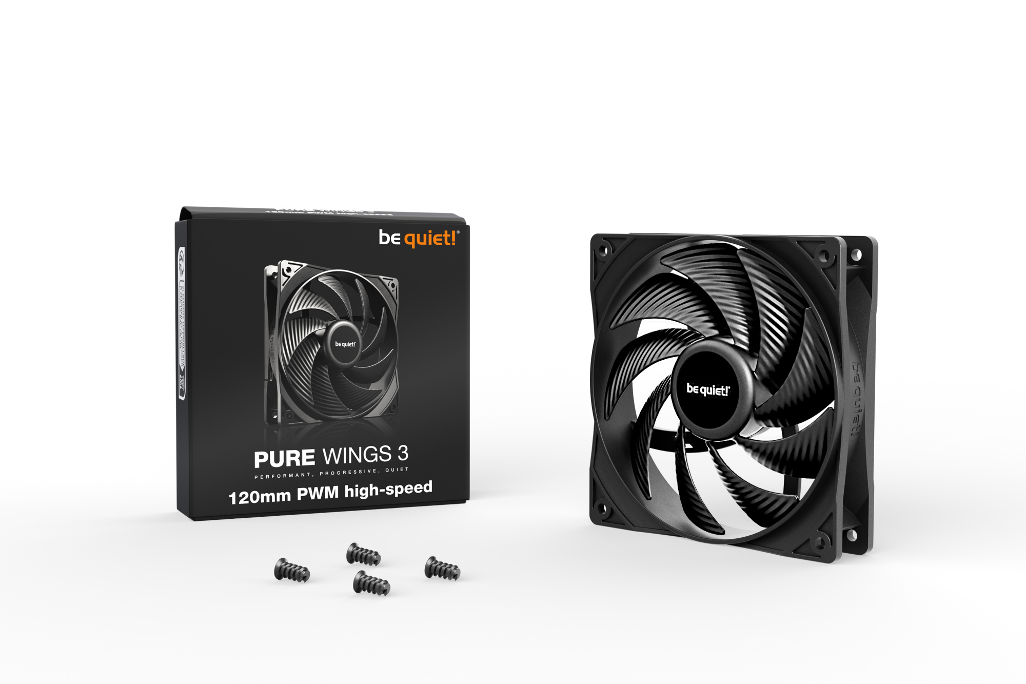 Вентилятор для компьютерного корпуса Bequiet! Pure Wings 3 120mm PWM high-speed (BL106)