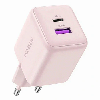 Зарядное устройство на 1C1A, 30W, QC3.0, GanN, розовый, X516 (65017) UGREEN