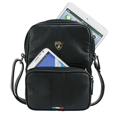 Сумка для планшетов 8", Lamborghini Estoque, Black (LB-TBMEDIUM-EQ/D1-BK)