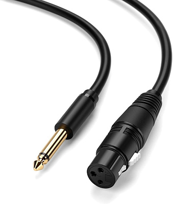 Кабель Ugreen AV131, Audio(m) 6.35mm - XLR(f), 2m (20719)