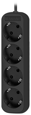 Удлинитель DEFENDER с заземлением M430 3 м, 4 розетки (99326)