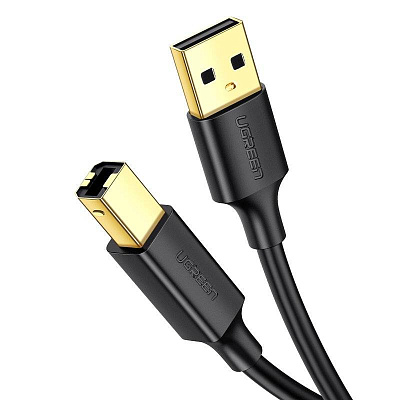 Кабель Ugreen US135, USB(m) - USB(m) A/B, 3м (10351)