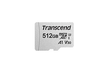 Карта памяти MicroSD 512GB Class 10 U3 A1 Transcend TS512GUSD300S-A (TS512GUSD300S-A)