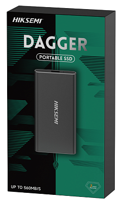 Внешний SSD HIKSEMI Dagger T200N MINI 512 GB - black (HS-ESSD-T200N MINI 512G)