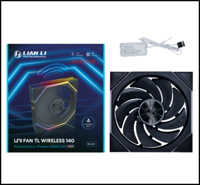 Вентилятор для корпуса Lian Li UNI FAN TL140 Wireless 140mm RGB Black (G99.14TL1W1B.00)