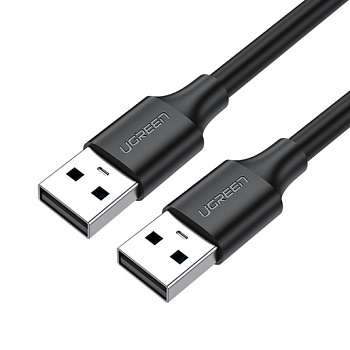 Кабель UGREEN US102 USB 2.0 A Male to A Male Cable 2m (Black) 10311 (10311)
