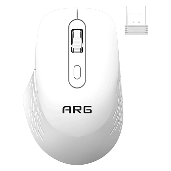 Мышь беспроводная ARG MOW4, white (MOW4-WH)