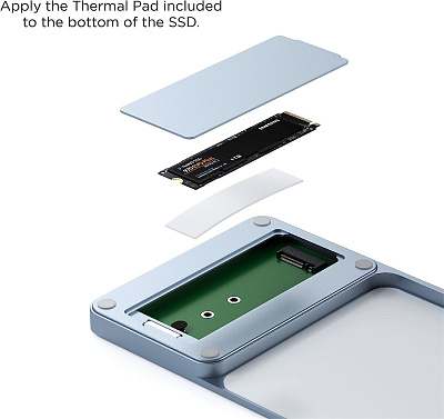 Картридер / USB-хаб Satechi Slim Dock for iMac - Blue (ST-UCISDB)