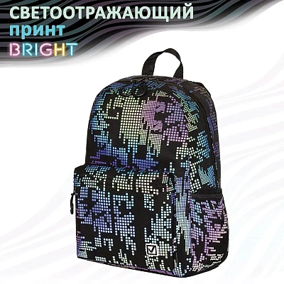 Рюкзак BRAUBERG Pixels, Black (229943)