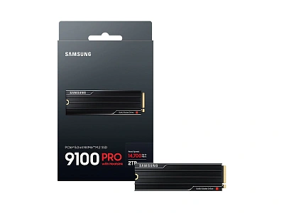Твердотельный накопитель SSD Samsung 9100 PRO, 1 TB PCIe 5.0, NVMe 2,0 (MZ-VAP1T0CW)