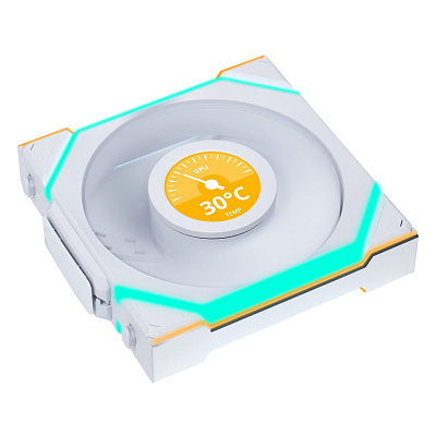 Вентилятор для корпуса Lian Li UNI FAN SL WIRELESS LCD 120 Reverse Blade (G99.12RSLLCD1W1W.00)
