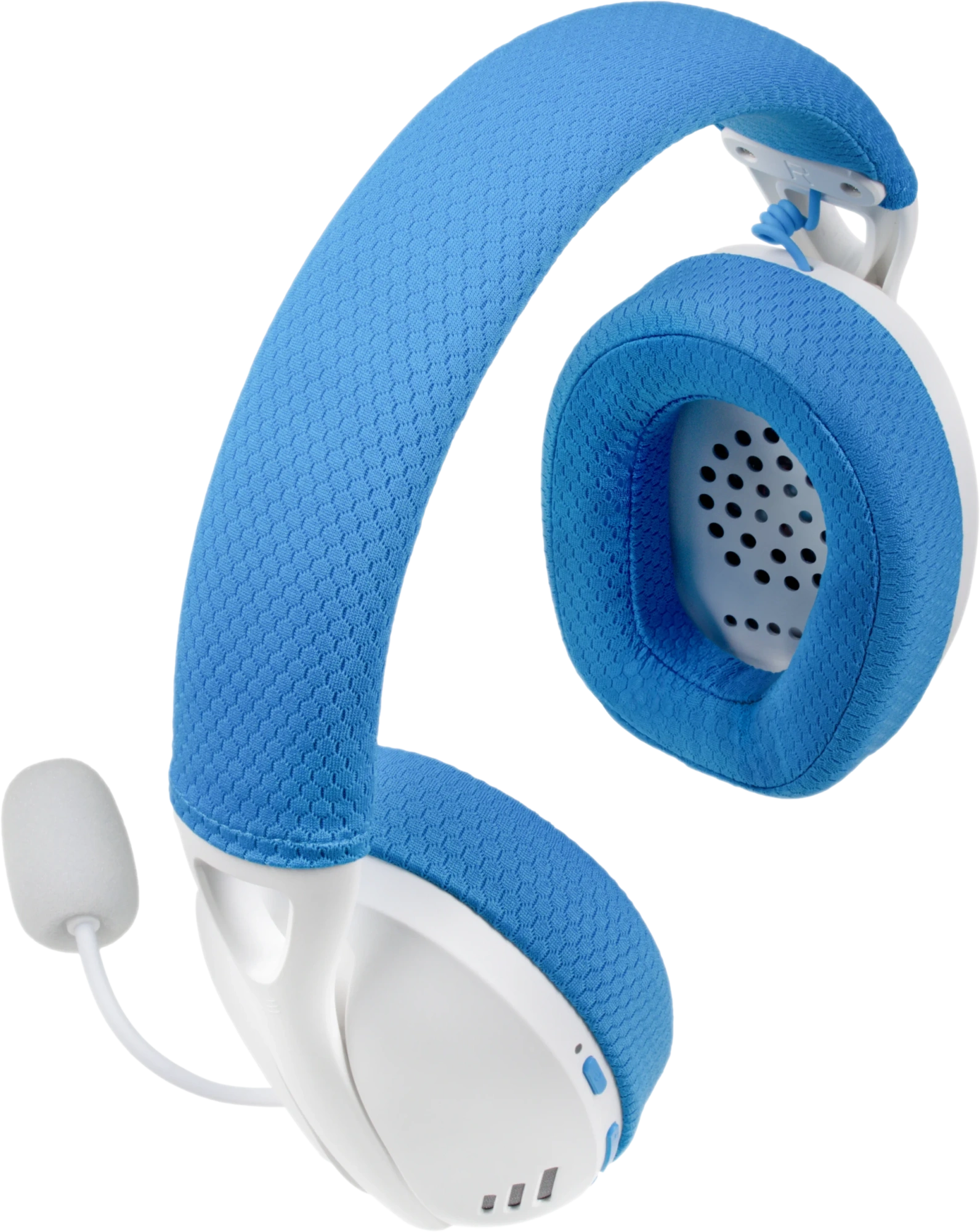 Наушники-гарнитура игровые беспроводные Redragon Ire Pro белый+синий (71539)