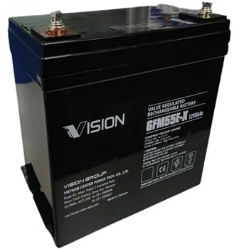 Аккумулятор для ИБП Vision c емкостью 12В 55Ач (6FM55E-X 12V55AH)