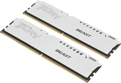 Комплект оперативной памяти Kingston Fury Beast Beast White EXPO DDR5 DIMM 32Gb KIT (2x16Gb) 6000MHz (KF560C36BWE2K2-32)