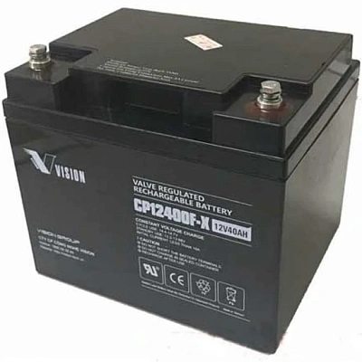 Аккумулятор для ИБП Vision c емкостью 12В 40Ач (CP12400F-X 12V40AH)