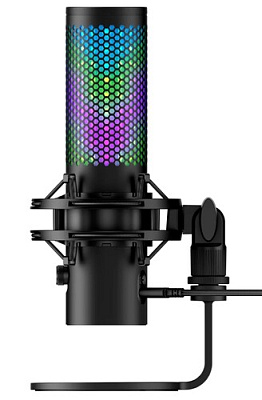 Настольный микрофон HyperX QuadCast 2 S на подставке черный (9A273AA)