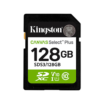 Карта памяти Kingston Canvas Select Plus C10 UHS-I U1 V10 128GB (SDS3/128GB)