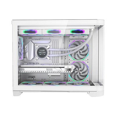 Компьютерный корпус 1STPLAYER UV6 WHITE (UV6-WH-2FC7R-W-1FC7-W)