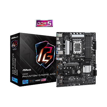 Материнская плата ASRock Z690 PHANTOM GAMING 4/D5 (Z690 PHANTOM GAMING 4/D5) Материнская плата ASRock Z690 PHANTOM GAMING 4/D5 (Z690 PHANTOM GAMING 4/D5)