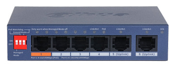Коммутатор Dahua CS4006-4ET2GT-60 (DH-CS4006-4ET2GT-60)