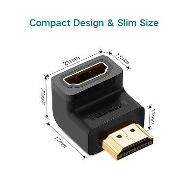 Переходник HDMI(f) - HDMI(m) 90 HD112 (20109)