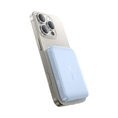 Портативный внешний аккумулятор Baseus EnerFill FM11 Ultra-Mini, 10000mAh 22.5W - Blue (P1008210E313-00)