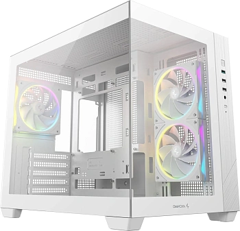 Компьютерный корпус Deepcool CG330 3F WH (R-CG330-WHNGM3-G)