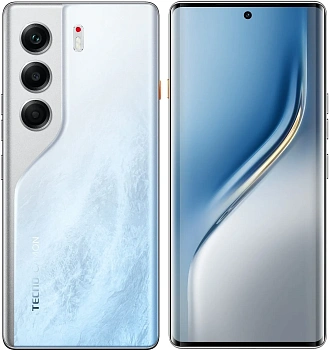 Мобильный телефон TECNO CAMON 40 Pro 256+8 GB Glacier White  (CM6/256+8 GB/Glacier White)