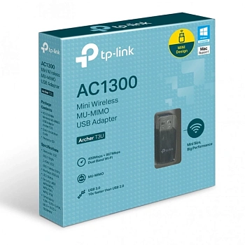Адаптер TP-Link Wireless Archer T3U USB3.0 (ARCHER T3U(EU) V1.0)