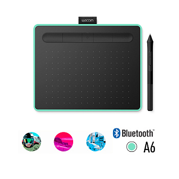 Графический планшет Wacom Intuos Small Bluetooth (CTL-4100WLE-N)
