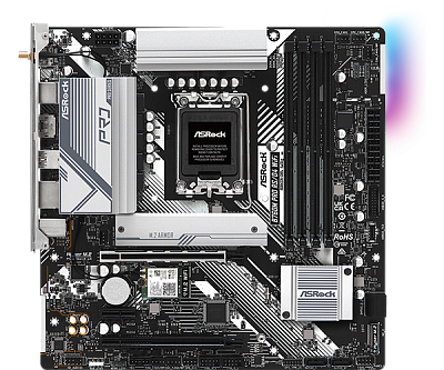  Материнская плата ASRock B760M Pro RS/D4 WiFi (90-MXBKZ0-A0UAYZ)
