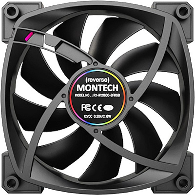 Вентилятор для корпуса Montech RX120 PWM, Черный (RX120 PWM (B))