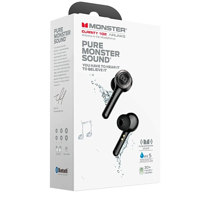 Bluetooth гарнитура Monster Clarity 102 AirLinks, Black (MH2190120/BK)