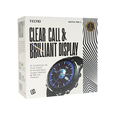 Смарт часы TECNO Watch Pro 2 WP02 Dark Grey (WP02)