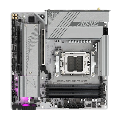  Материнская плата GIGABYTE B650M AORUS ELITE AX ICE (B650M A ELITE AX ICE)