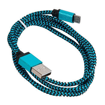  Кабель USB 2.0 Cablexpert CC-mUSB2bl1m, USB-MicroUSB, 1м (CC-mUSB2bl1m)