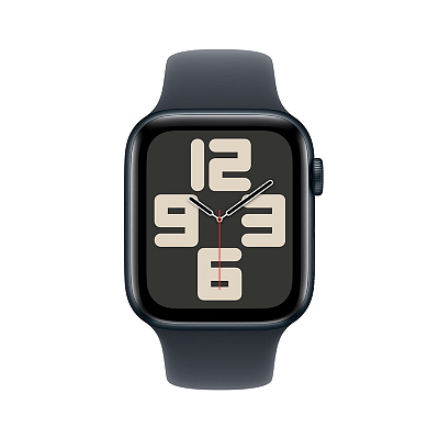 Смарт часы Apple Watch SE 2024 GPS 44mm Midnight Aluminium Case with Midnight Sport Band - M/L,Model A2723 (MXEK3QI/A)