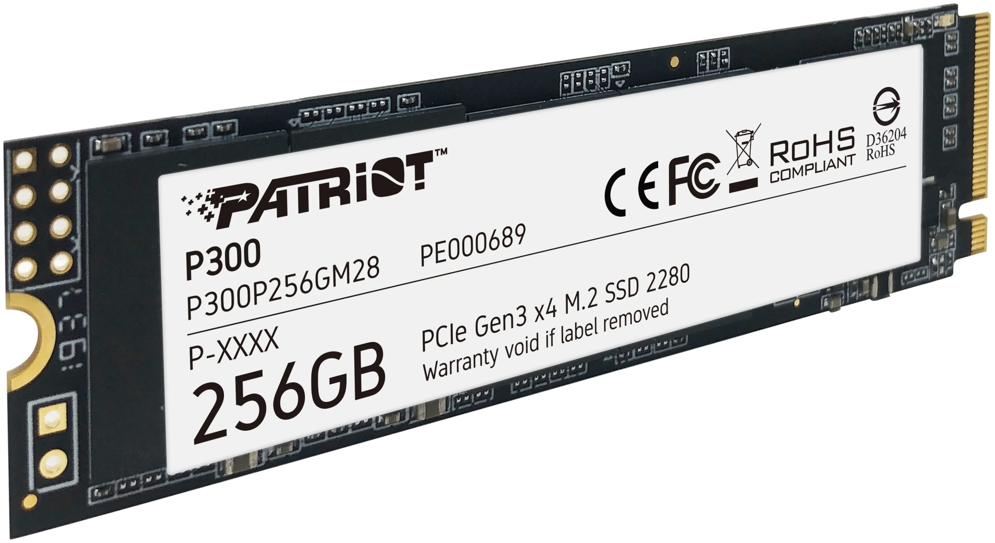 Твердотельный накопитель SSD M.2 NVME Patriot  256GB P300&nbsp;(P300P256GM28)